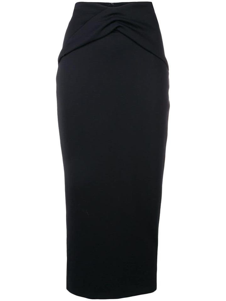 Haider Ackermann Ruched Detail Pencil Skirt - Black