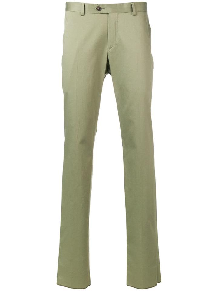 Z Zegna Slim Fit Chinos - Green