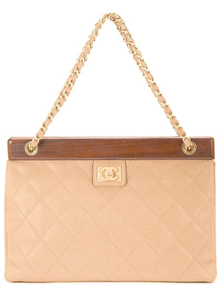 Chanel Vintage Quilted Pyramid Shoulder Bag - Brown
