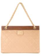 Chanel Vintage Quilted Pyramid Shoulder Bag - Brown