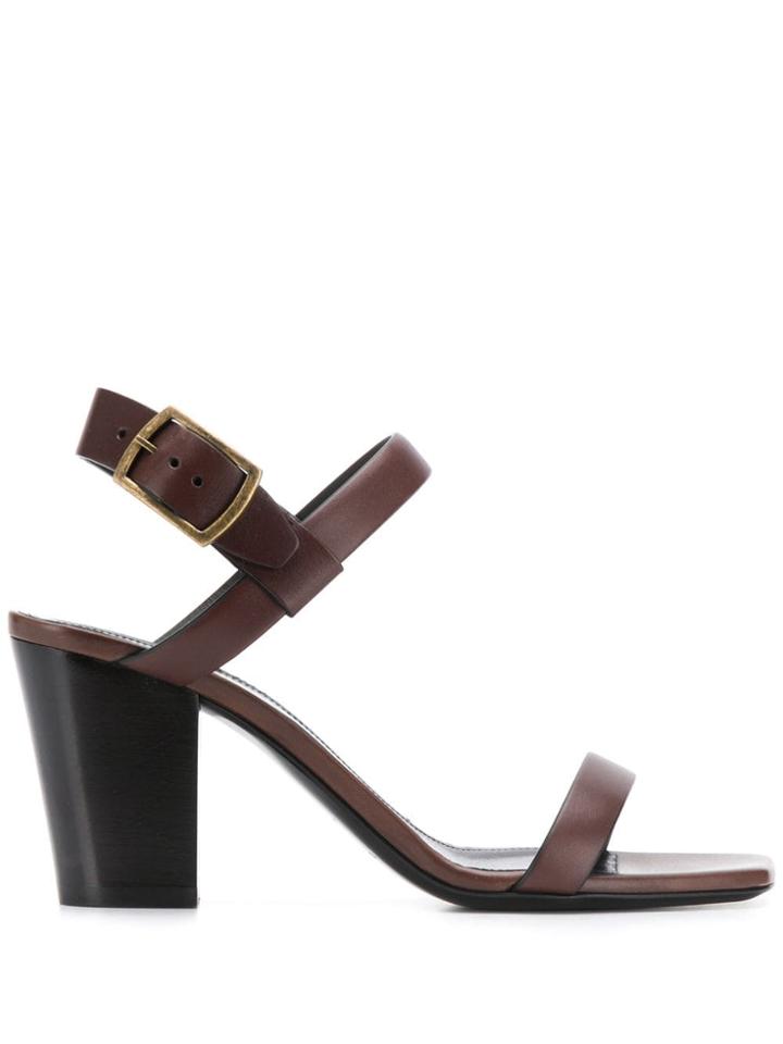 Saint Laurent Oak 75 Sandals - Brown