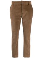 Dsquared2 Cropped Tapered Trousers - Brown