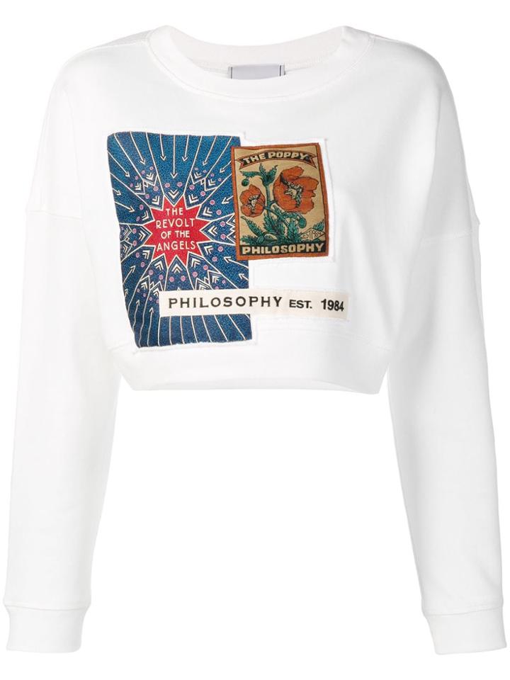 Philosophy Di Lorenzo Serafini Philosophy Patch Sweater - White