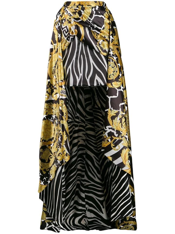 Versace Baroque Print Skirt - White