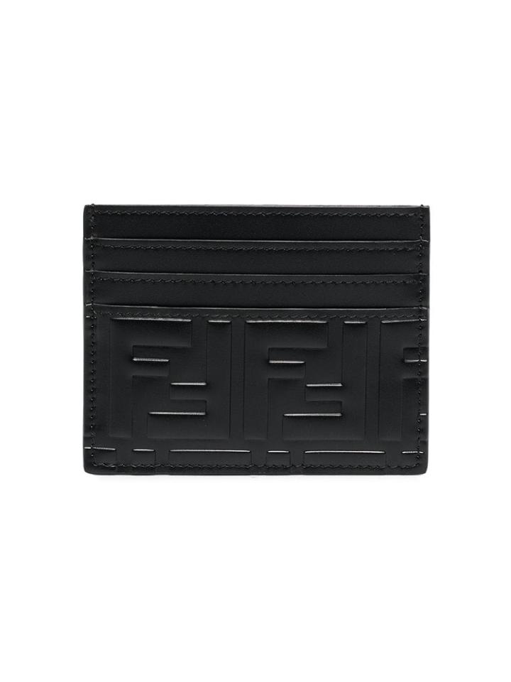 Fendi Fndi Logo Crdhldr Blk - Black