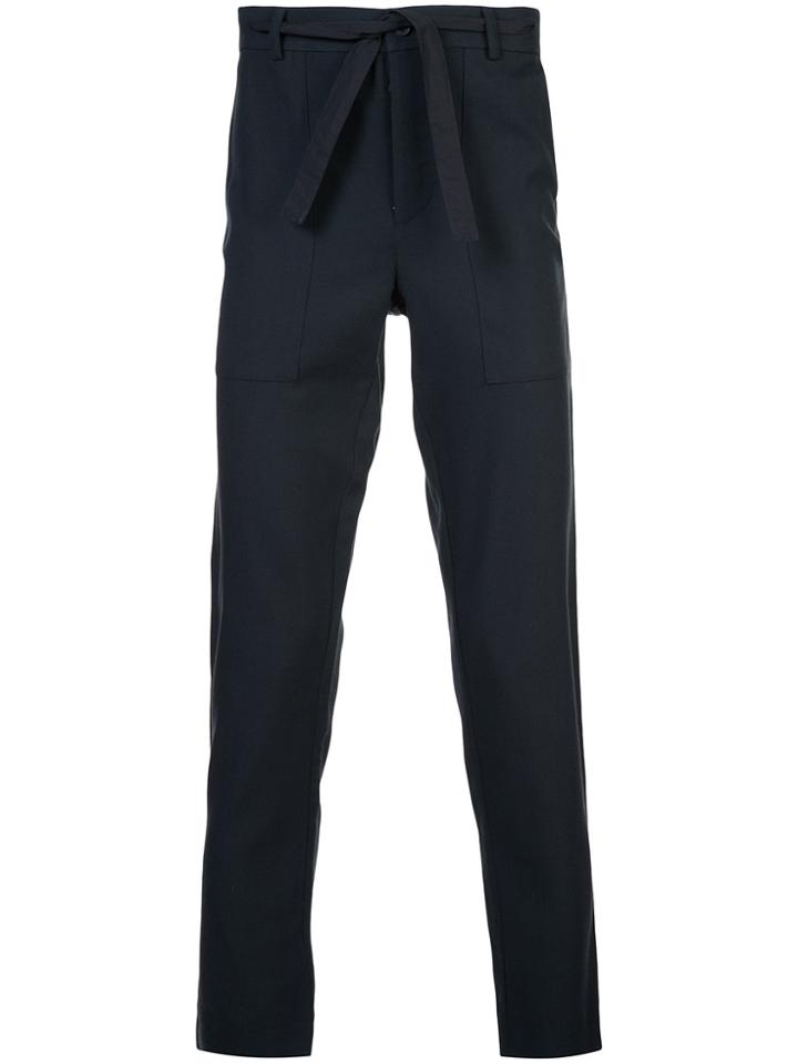 Stephan Schneider Tie Waist Straight Leg Trousers - Blue