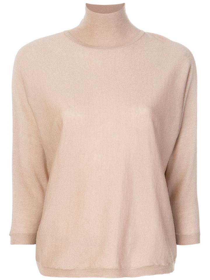 Max Mara Turtleneck Jumper - Nude & Neutrals