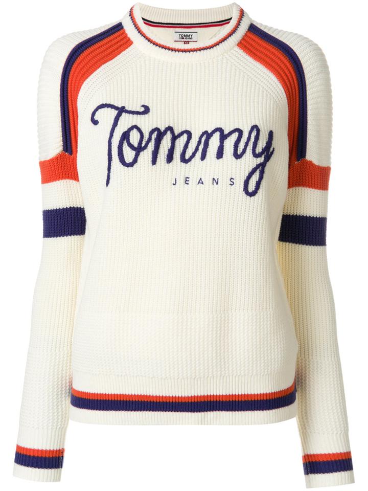 Tommy Hilfiger Baseball Sweater - Nude & Neutrals
