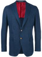 Eleventy Two Button Blazer - Blue