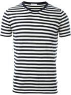 Société Anonyme Striped T-shirt, Men's, Size: Small, Blue, Cotton