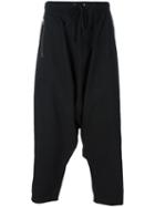 Lost & Found Rooms Diagonal Fly Trousers, Men's, Size: Small, Black, Cotton/spandex/elastane