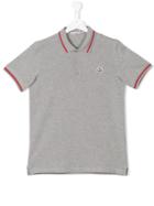 Moncler Kids - Classic Logo Polo Shirt - Kids - Cotton - 14 Yrs, Grey