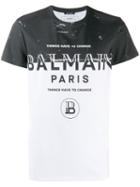 Balmain Spray Logo T-shirt - White