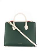 Strathberry Colour Block Tote - Green