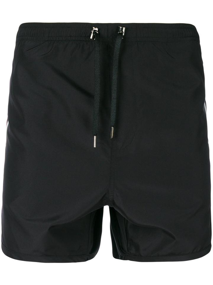 Neil Barrett Stripe Swim Shorts - Black