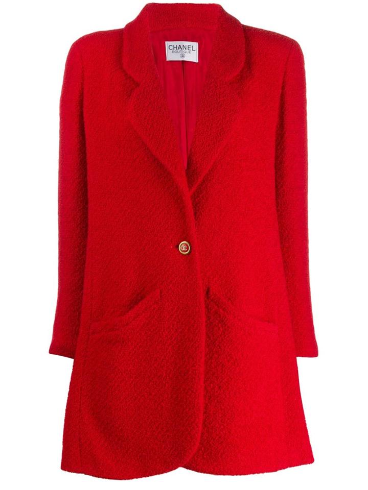 Chanel Pre-owned '1980s Knitted Jacket - Red