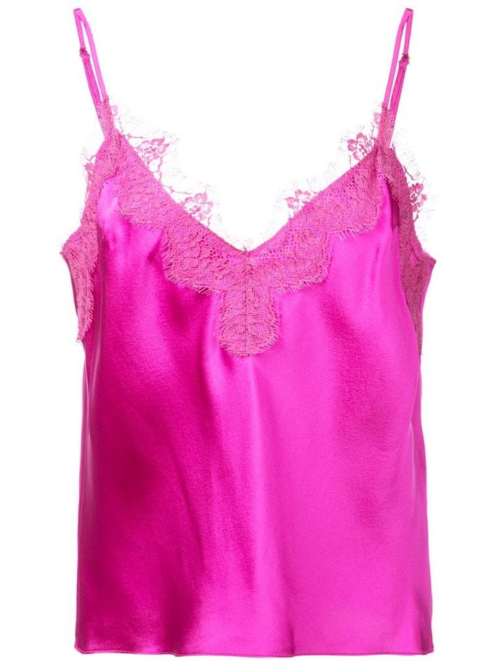 Fleur Du Mal Lace Trimmed Camisole - Pink