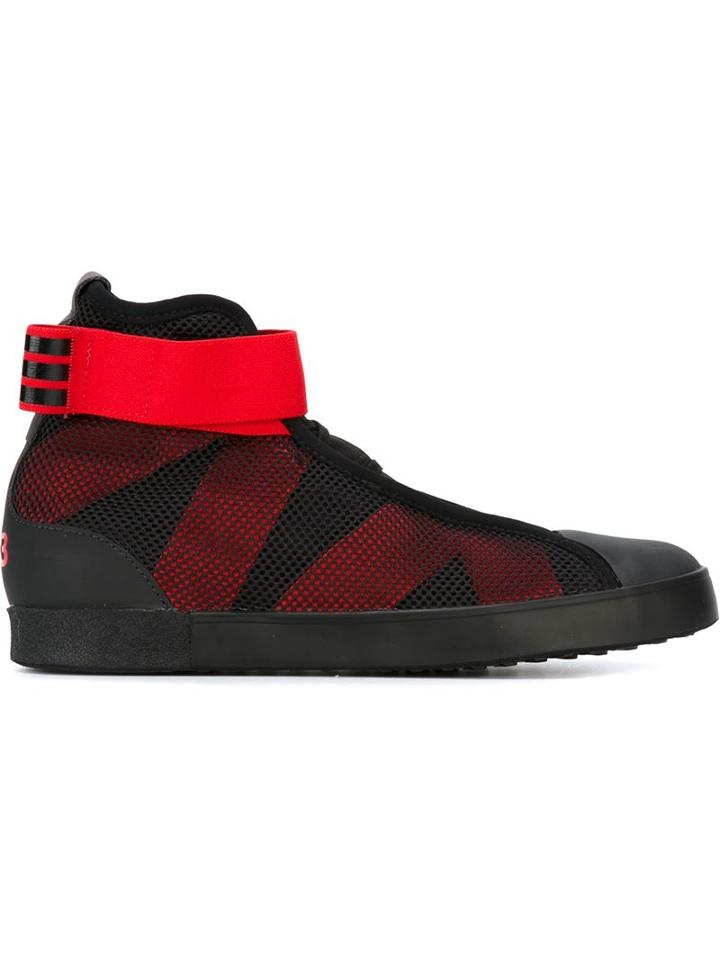 Y-3 Contrast Ankle Strap Sneakers
