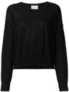 Erika Cavallini Scoop Neck Jumper - Black