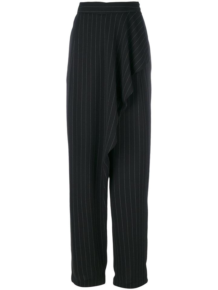 Antonio Marras - Pareo Trousers - Women - Polyester/acetate/viscose - 46, Black, Polyester/acetate/viscose