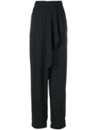 Antonio Marras - Pareo Trousers - Women - Polyester/acetate/viscose - 46, Black, Polyester/acetate/viscose