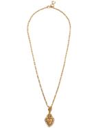 Dolce & Gabbana Logo Long Length Necklace - Gold