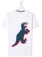 Paul Smith Junior Dinosaur Printed T-shirt - White