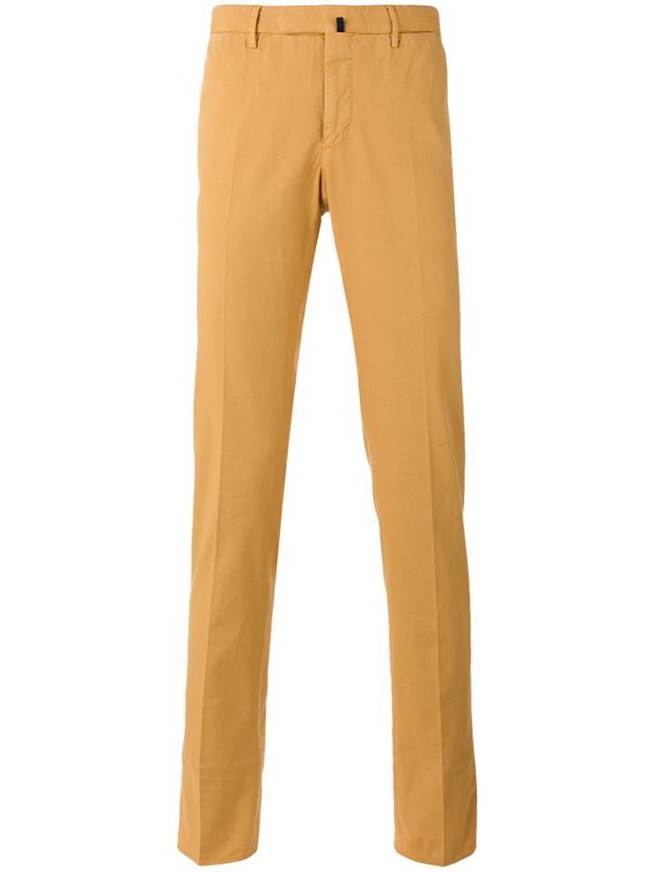 Incotex Skinny Trousers - Yellow & Orange