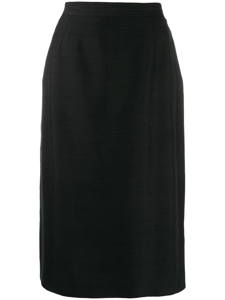 Valentino Pre-owned 1980's Pencil Skirt - Black