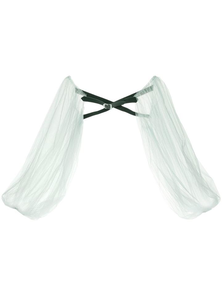 Tu Es Mon Trésor Balloon Sleeve Tulle Arm Cover - Blue