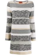 Missoni Striped Knit Dress - Grey