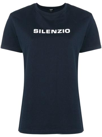Aspesi Silenzio Print T-shirt - Blue