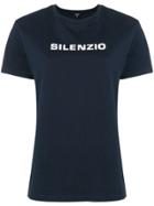 Aspesi Silenzio Print T-shirt - Blue