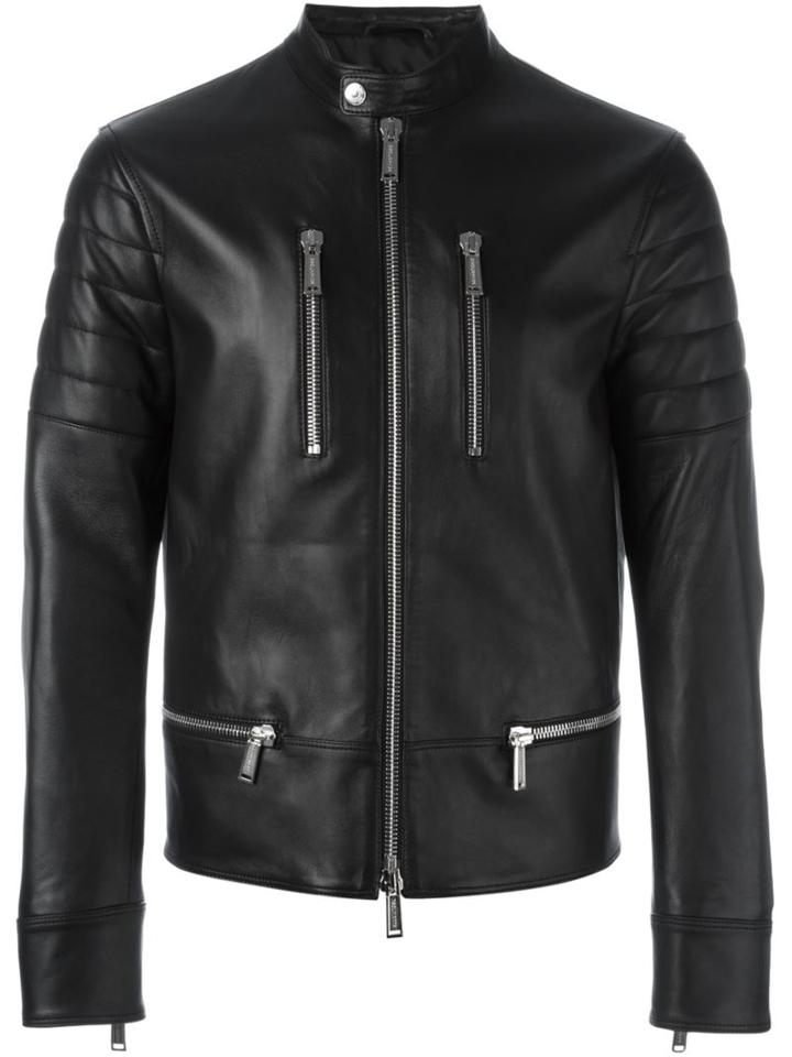 Dsquared2 Padded Sleeve Biker Jacket
