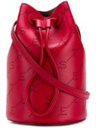 Stella Mccartney Logo Bucket Bag - Red