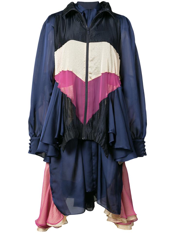 Sacai Jacket Overlayer Dress - Blue
