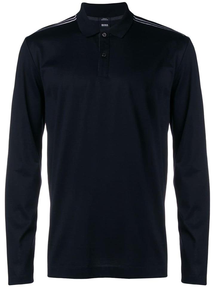 Boss Hugo Boss Stripe Detail Polo Shirt - Black