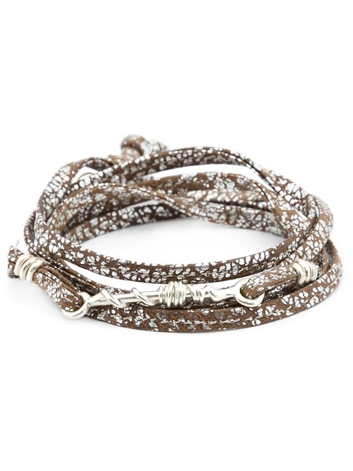 1-100 Twisted Wire Bead Wrap Bracelet