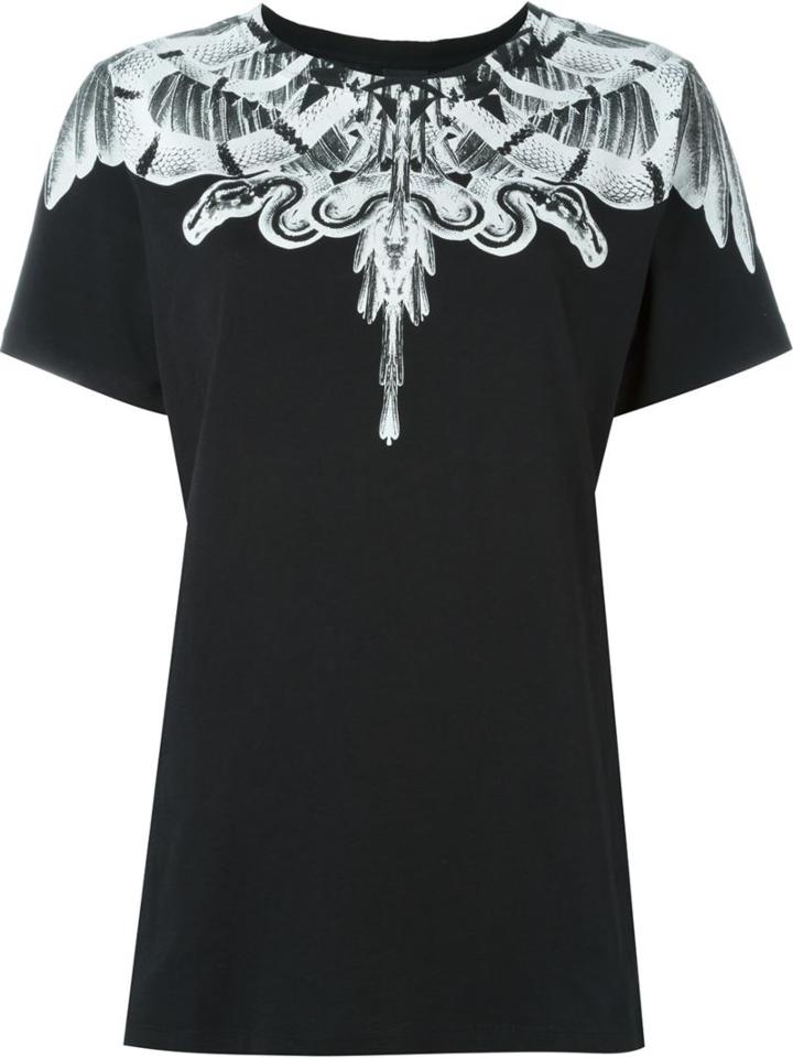 Marcelo Burlon County Of Milan - 'morelia' T-shirt - Women - Cotton - Xs, Black, Cotton
