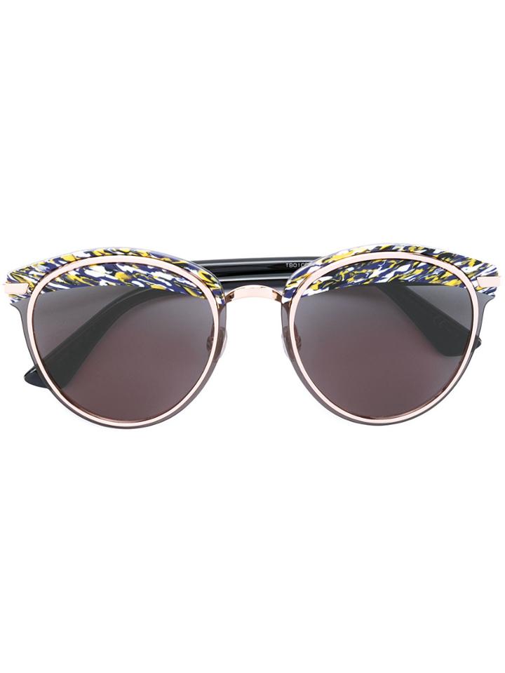 Dior Eyewear Printed Brim Sunglasses - Black