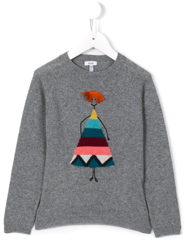 Knot 'sonia' Sweater, Girl's, Size: 10 Yrs, Grey