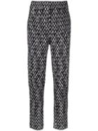 Missoni Patterned Knitted Trousers, Women's, Size: 42, Black, Nylon/viscose/wool