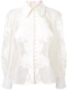 Zimmermann Lace Embroidered Shirt - White