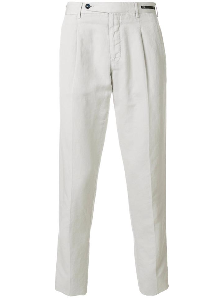Pt01 Front Pleat Chinos - Nude & Neutrals