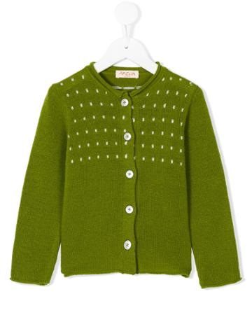 Amelia Milano Spotted Cardigan - Green