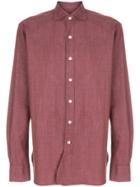 Doppiaa Long Sleeved Buttoned Shirt - Brown
