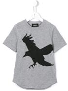 Dsquared2 Kids Bird Print T-shirt, Boy's, Size: 6 Yrs, Grey
