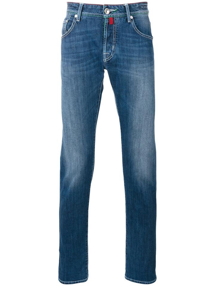 Jacob Cohen Light-wash Jeans, Men's, Size: 35, Blue, Cotton/spandex/elastane