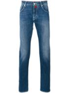 Jacob Cohen Light-wash Jeans, Men's, Size: 35, Blue, Cotton/spandex/elastane