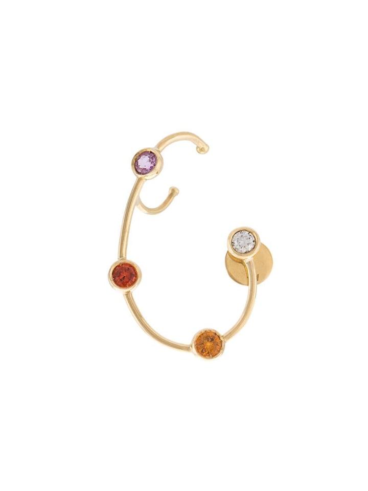 Ana Khouri Jewelled Wire Earring - Yellow